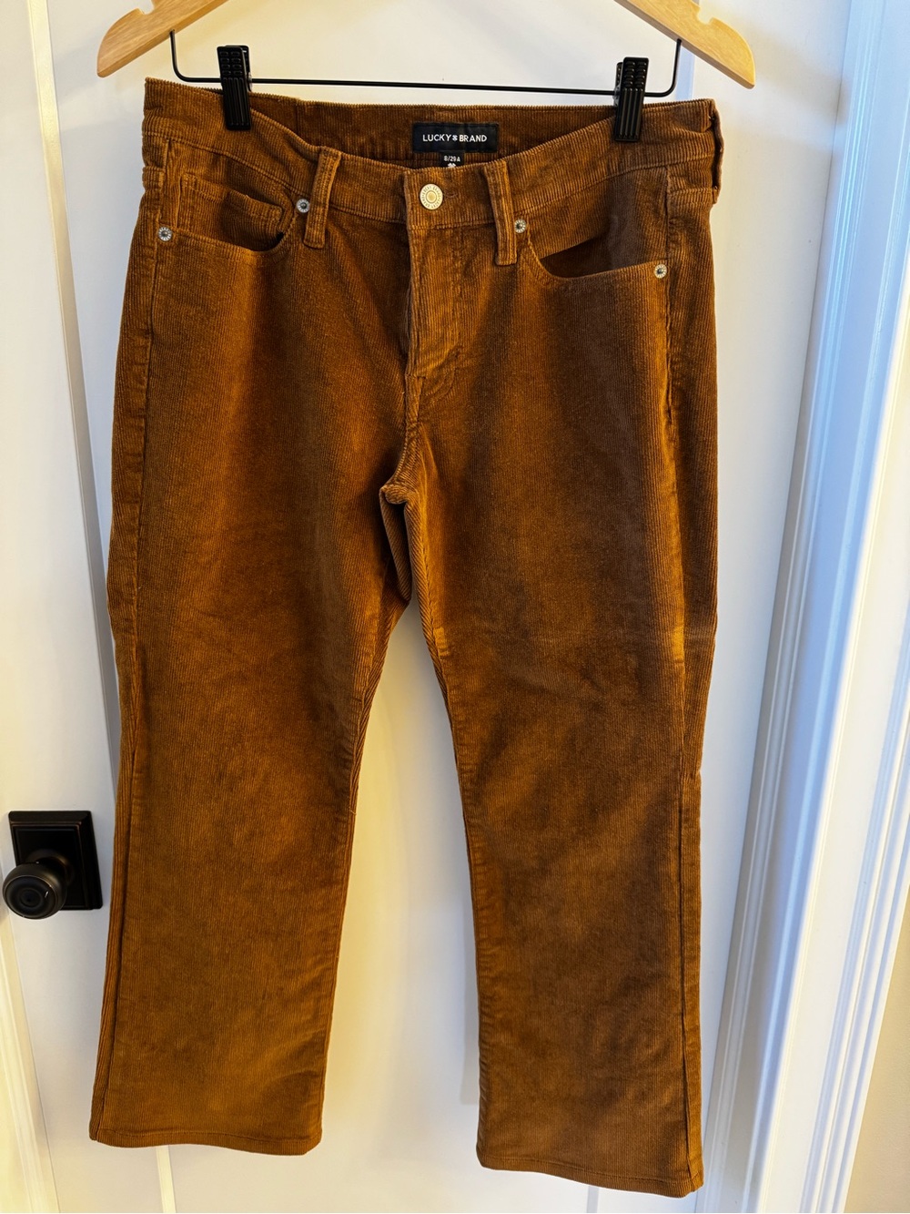 Lucky Brand Women’s Corduroy Pants in Chestnut Brown